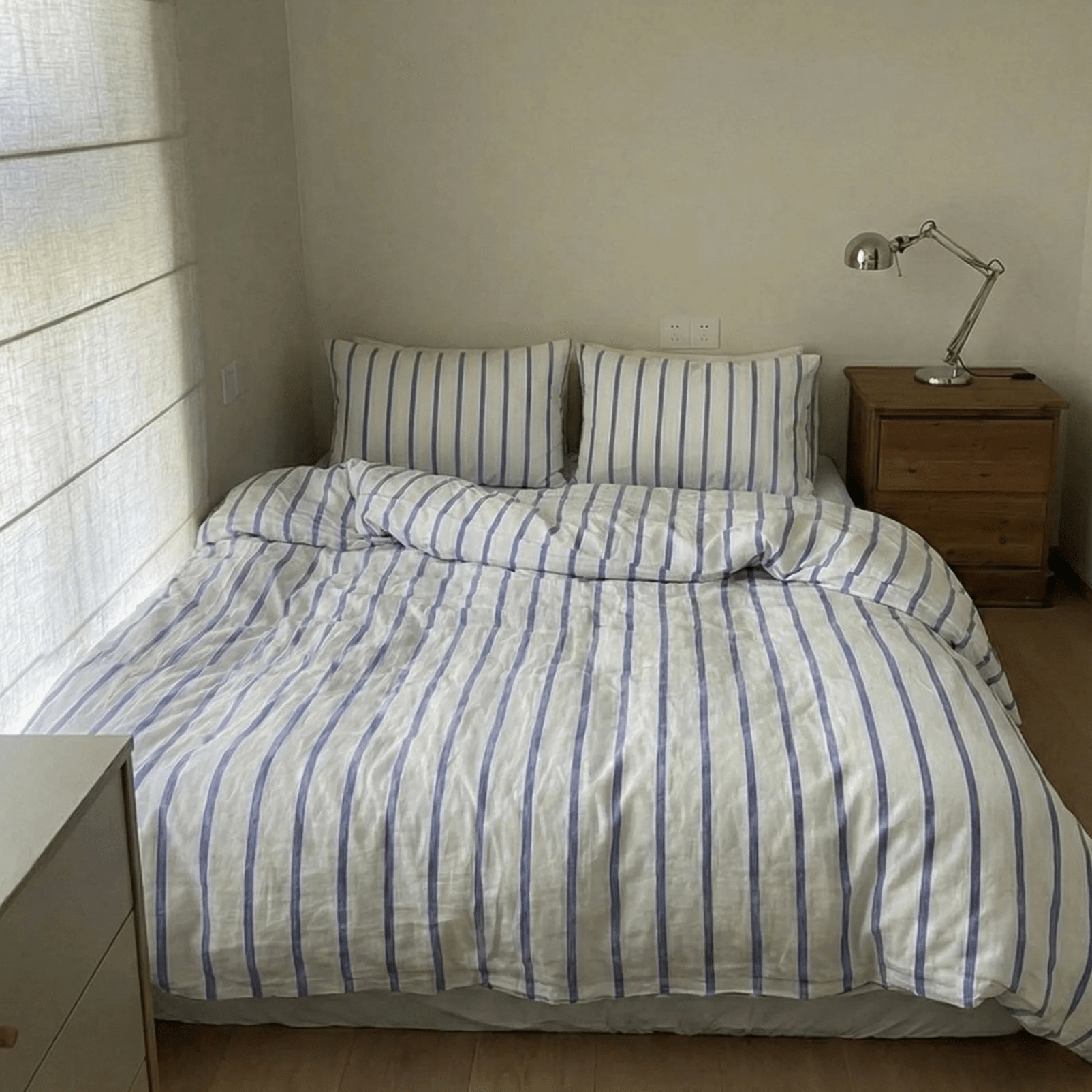 - Ever Lasting - Refreshing Stripe Bedding Set / Blue Single - Bedding Set - Ever Lasting