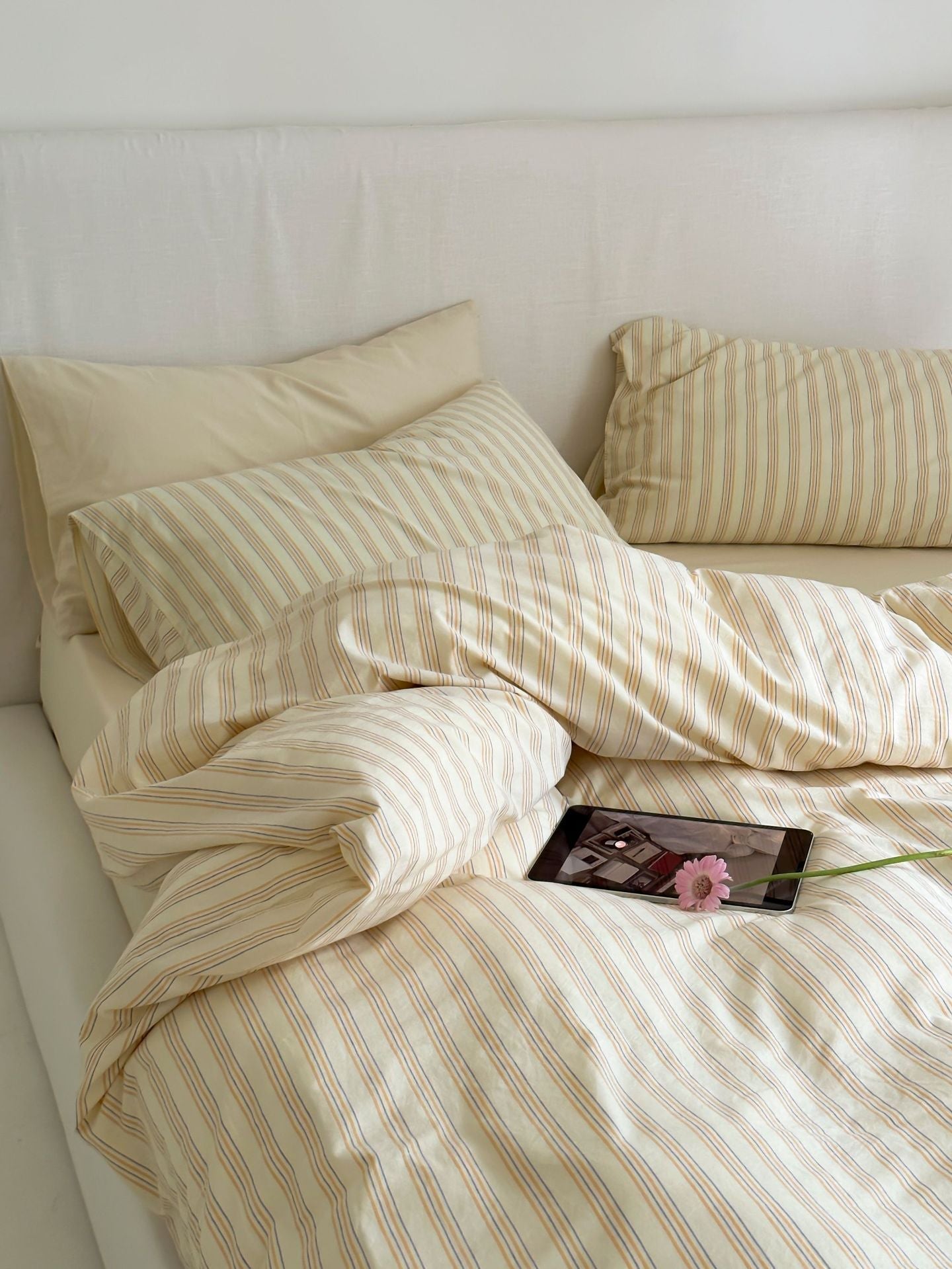 - Ever Lasting - Refreshing Stripe Bedding Set / Blue Single - Bedding Set - Ever Lasting