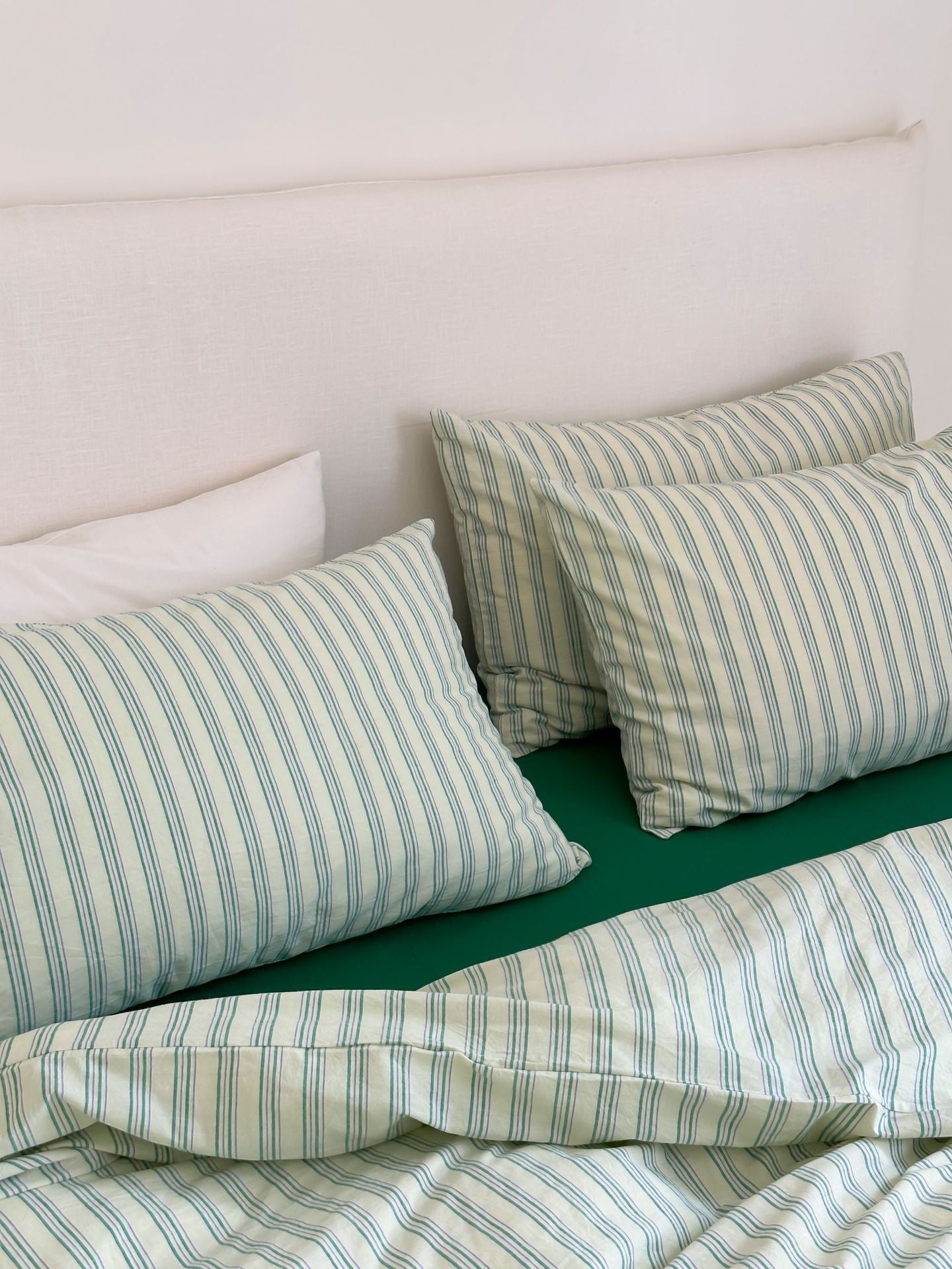- Ever Lasting - Refreshing Stripe Duvet Cover / Mint Green - Duvet Cover - Ever Lasting