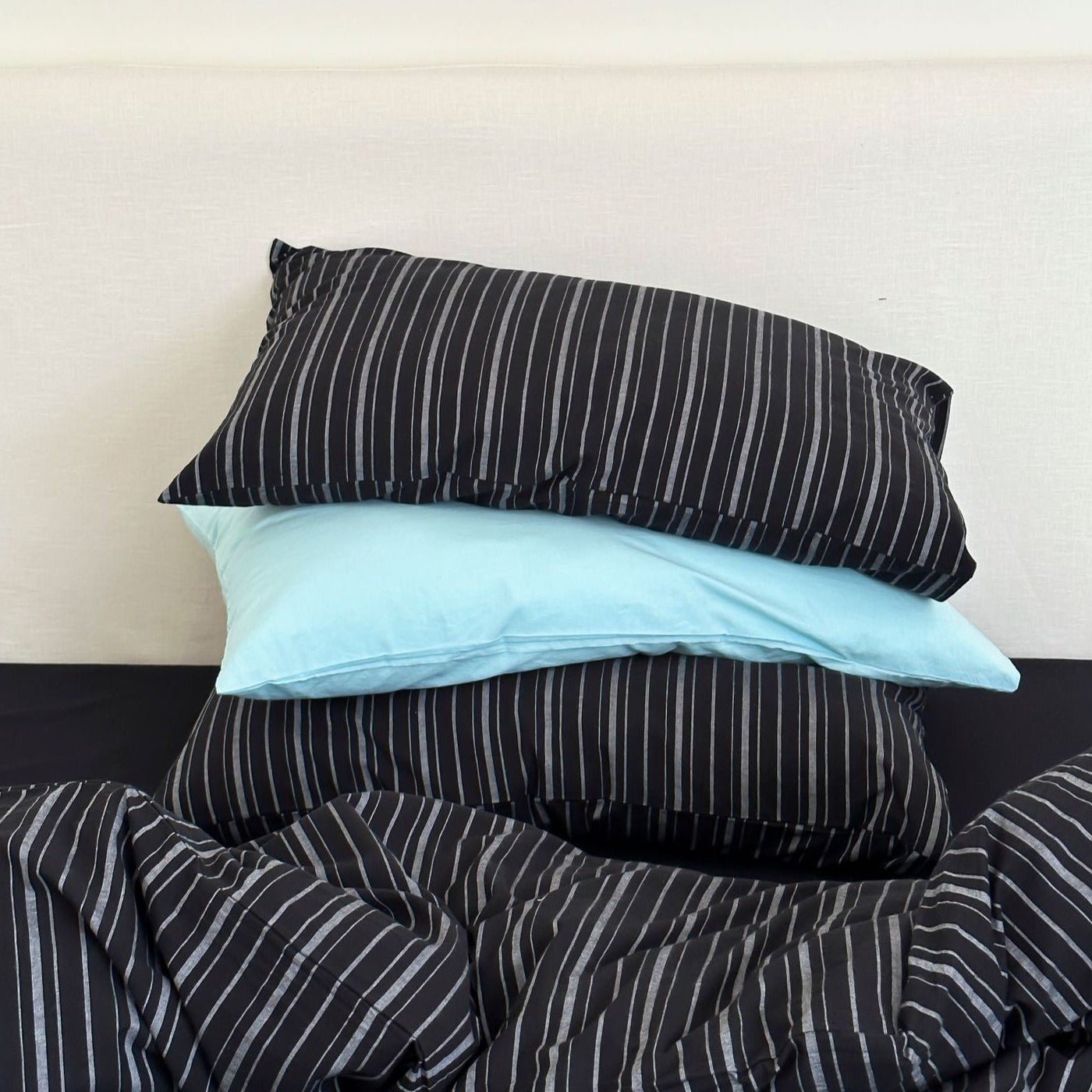 - Ever Lasting - Refreshing Stripe Pillowcases / Forest Green - Pillowcases - Ever Lasting
