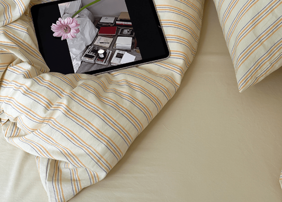 - Ever Lasting - Refreshing Stripe Pillowcases / Yellow - Pillowcases - Ever Lasting