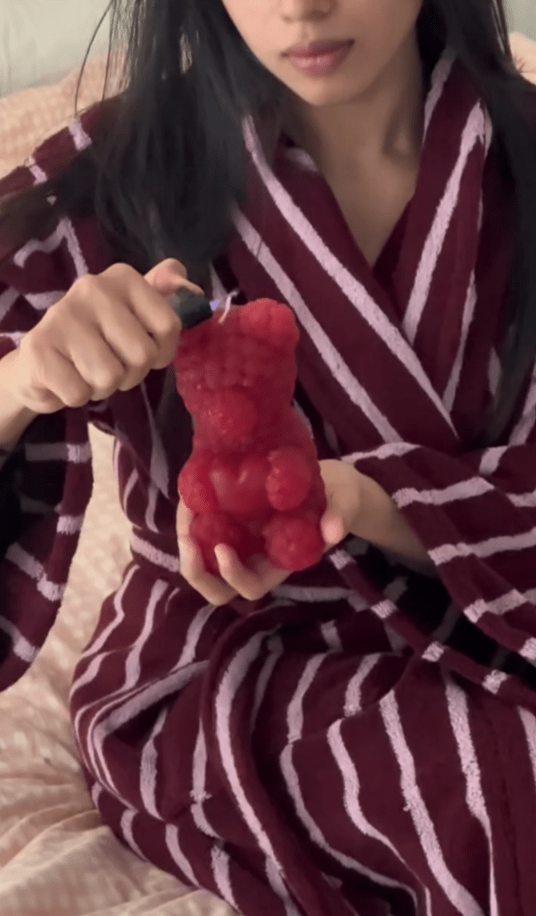 Retro Minimalist Striped Bathrobe Set / Red - Ever Lasting