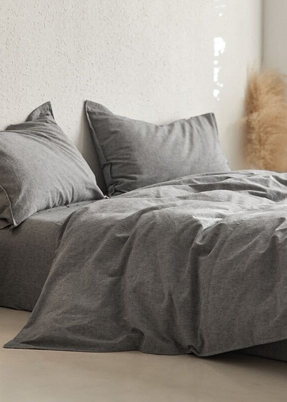 - Ever Lasting - Rhea Pastel Bedding Set / Light Gray - Bedding Set - Ever Lasting