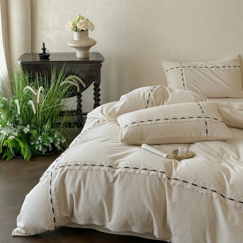 - Ever Lasting - Riona Jacquard Lace Bedding Bundle - Bedding Bundle - Ever Lasting