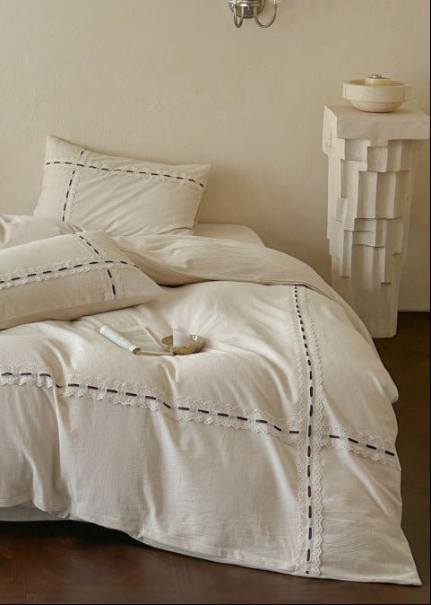- Ever Lasting - Riona Jacquard Lace Bedding Bundle - Bedding Bundle - Ever Lasting