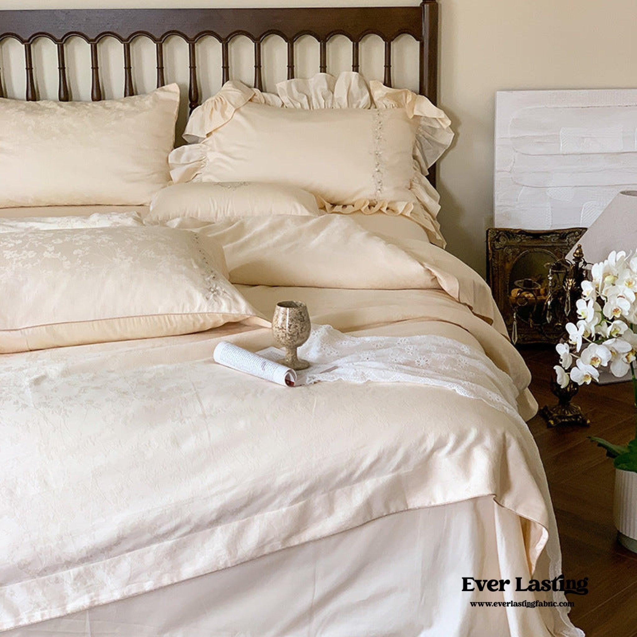 Romantic Floral Warm Tone Bedding Bundle - Ever Lasting