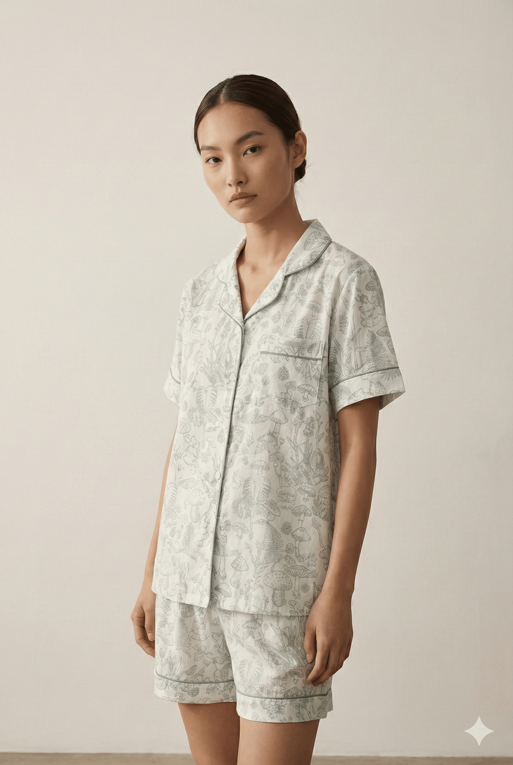 - Ever Lasting - Romilly Floral Pajama Set / Red - Pajamas - Ever Lasting