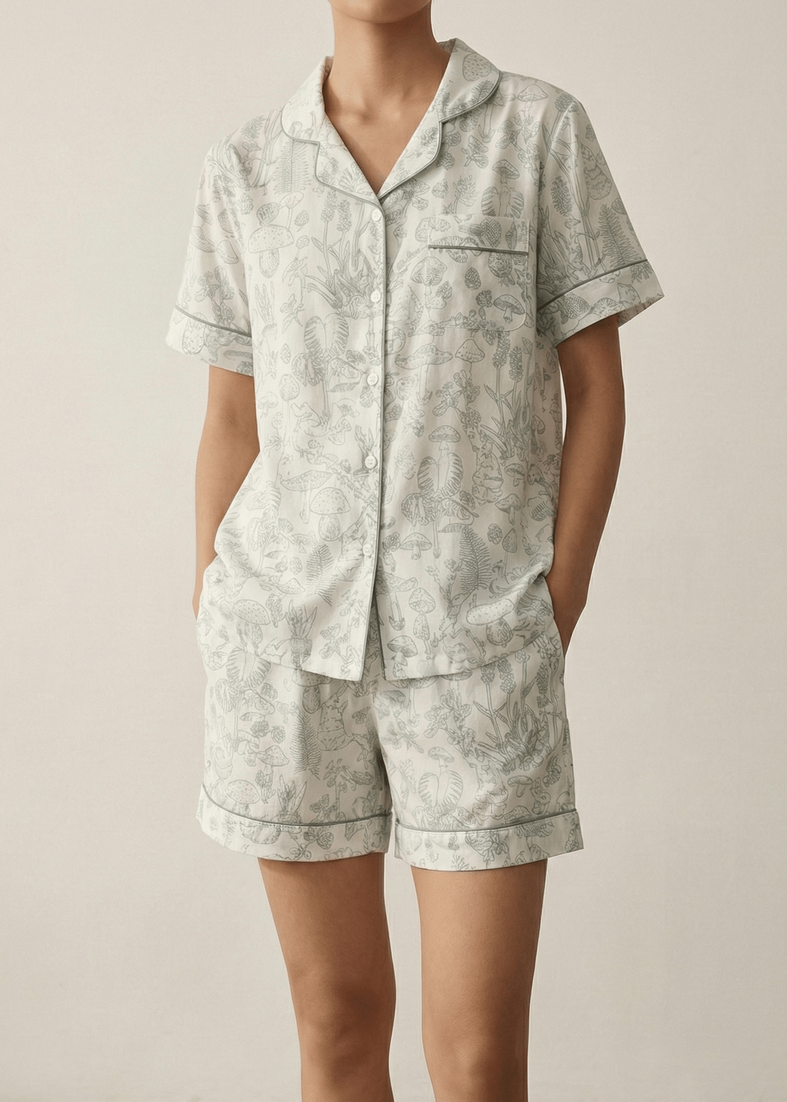 - Ever Lasting - Romilly Floral Pajama Set / Red - Pajamas - Ever Lasting