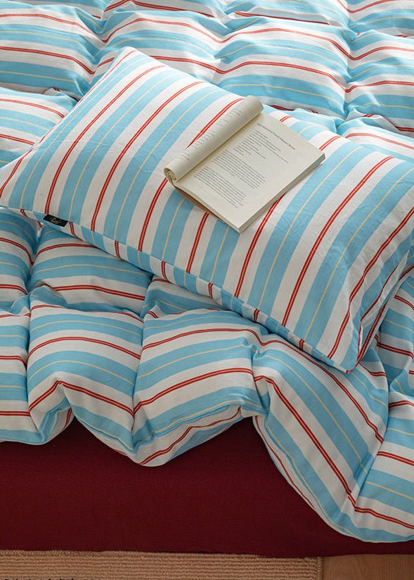 -Ever Lasting - Romy Striped Washed Cotton Bedding Bundle -Bedding Bundle -Ever Lasting