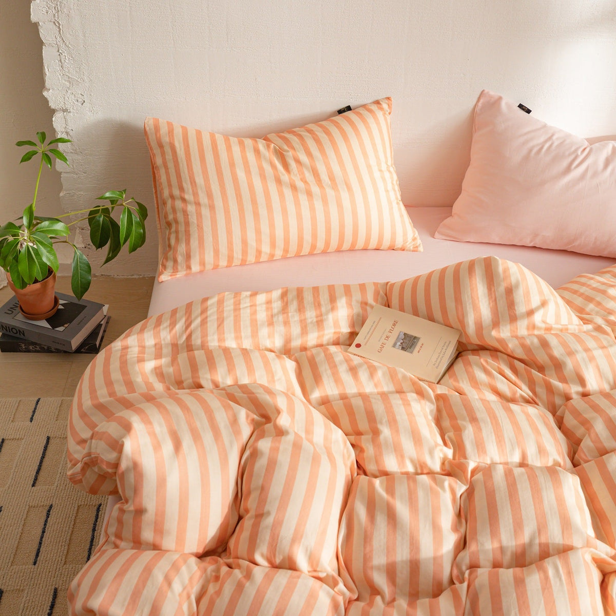 -Ever Lasting - Romy Striped Washed Cotton Bedding Bundle -Bedding Bundle -Ever Lasting