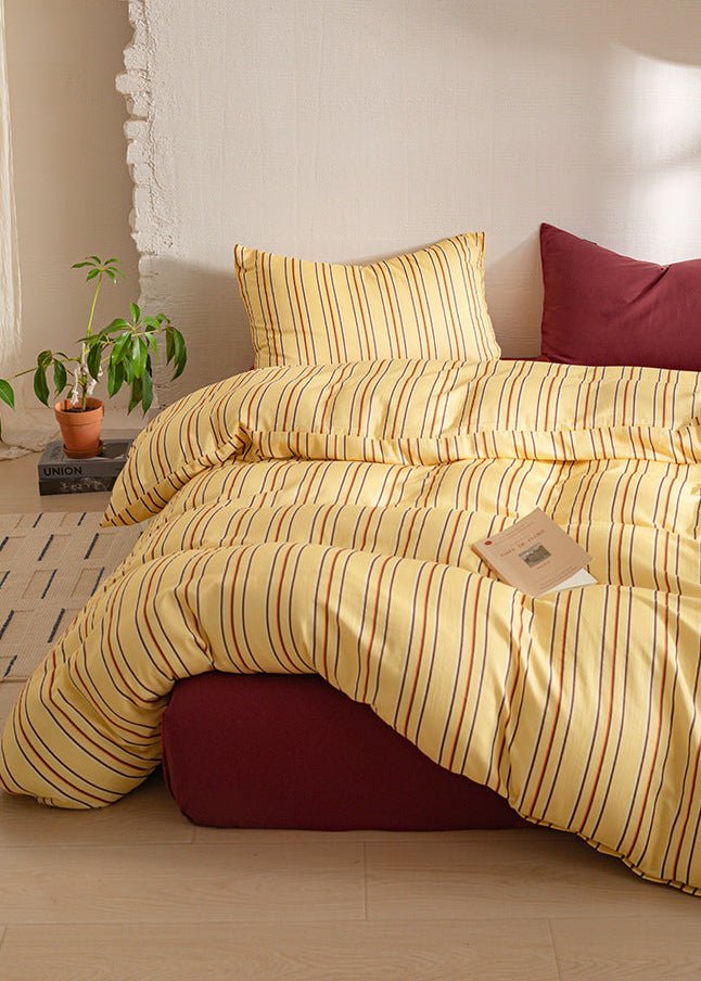 -Ever Lasting - Romy Striped Washed Cotton Bedding Bundle -Bedding Bundle -Ever Lasting