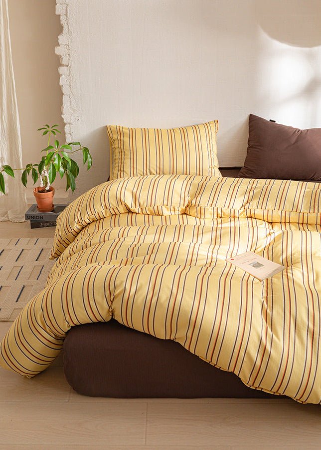 -Ever Lasting - Romy Striped Washed Cotton Bedding Bundle -Bedding Bundle -Ever Lasting