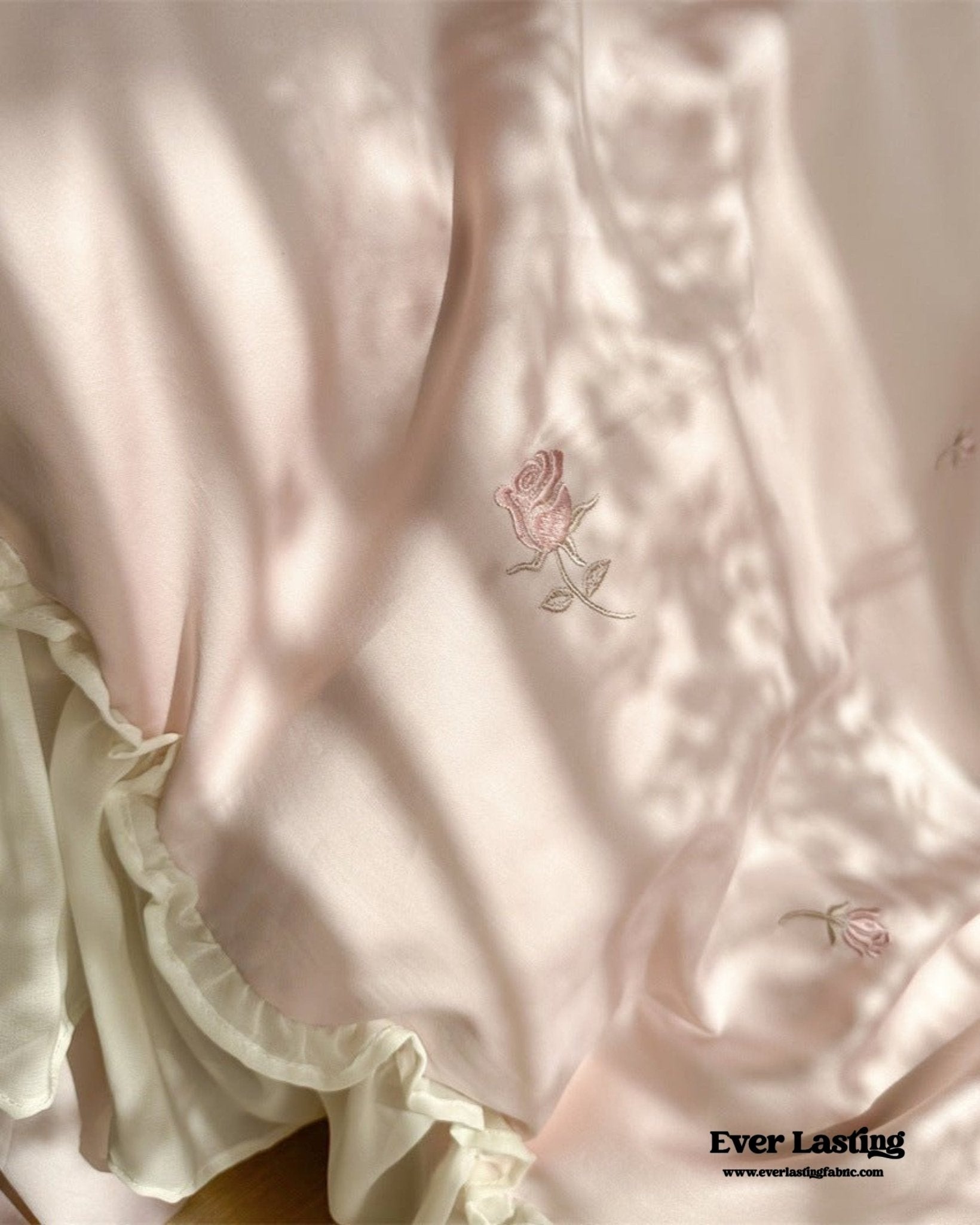 Rosalie Embroidered Cotton Ruffle Bedding Bundle - Ever Lasting