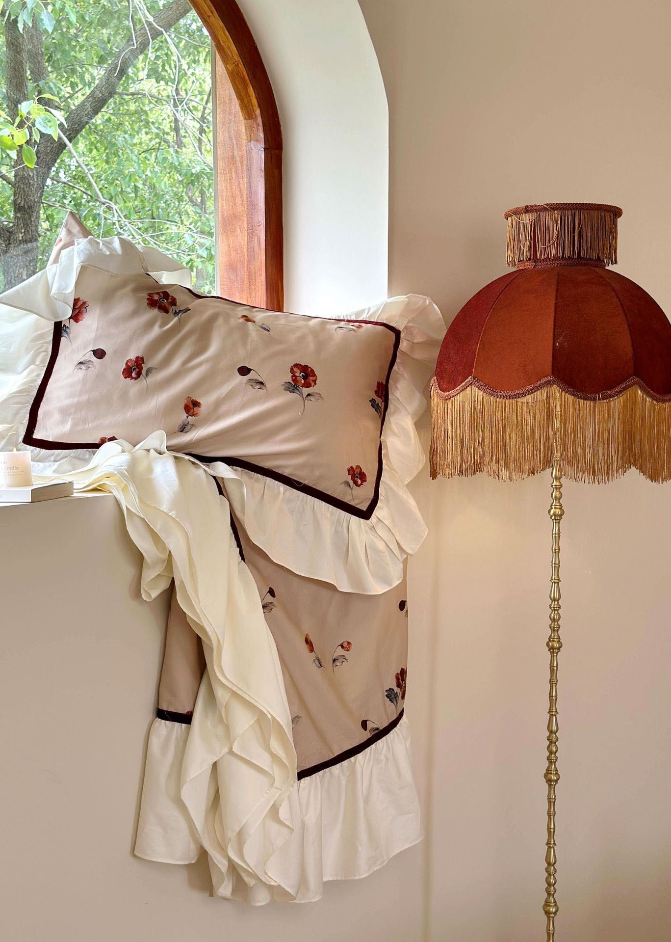 - Ever Lasting - Rosé Floral Ruffle Bedding Bundle - Bedding Bundle - Ever Lasting