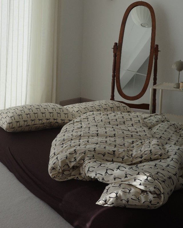 Rosemary Vintage Brown Bow Bedding Bundle - Ever Lasting