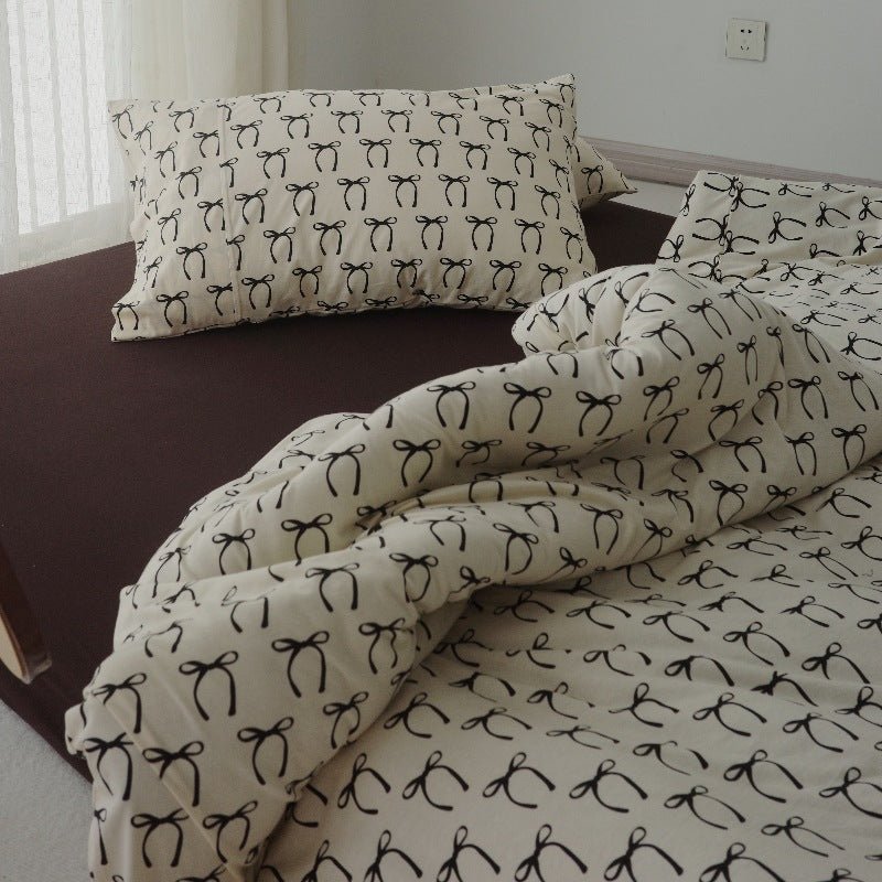 Rosemary Vintage Brown Bow Bedding Bundle - Ever Lasting
