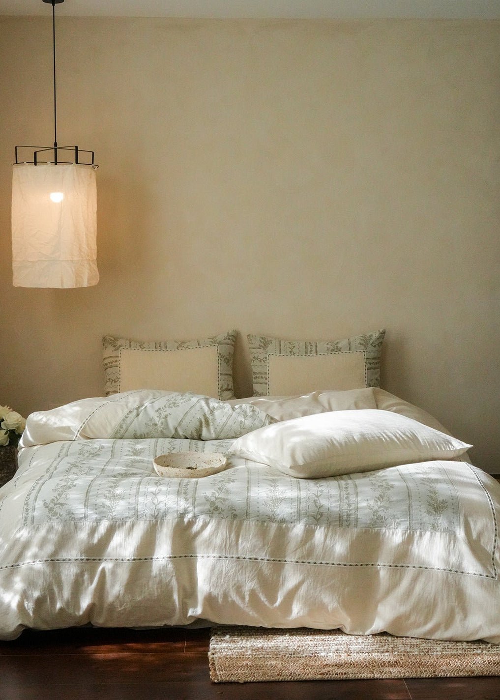 - Ever Lasting - Rosette Jacquard Floral Bedding Bundle - Bedding Bundle - Ever Lasting