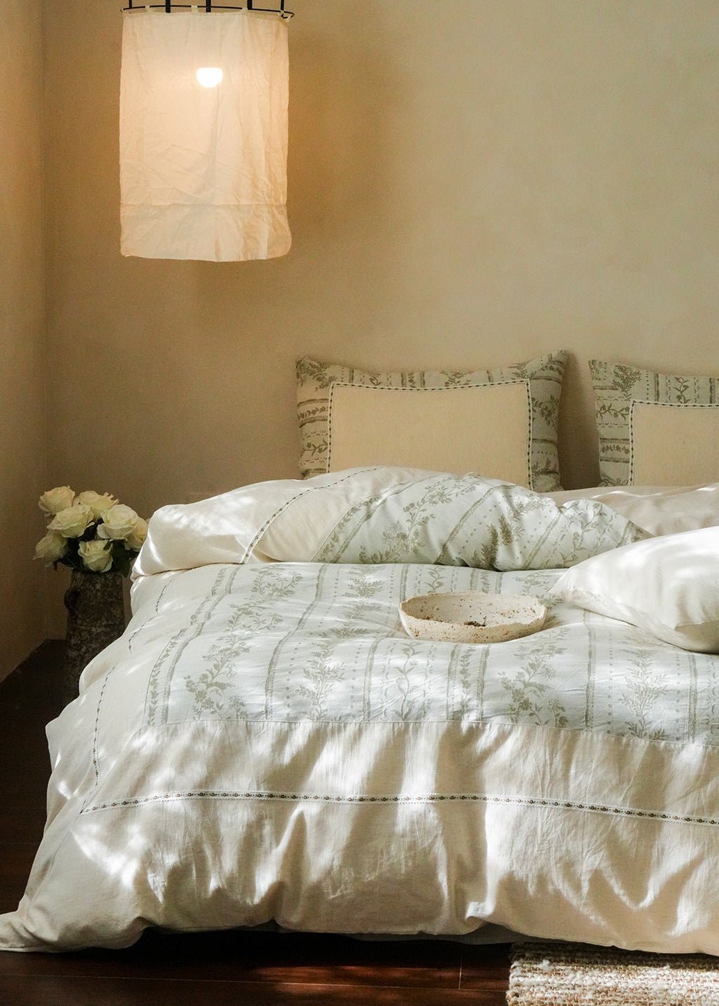 - Ever Lasting - Rosette Jacquard Floral Bedding Bundle - Bedding Bundle - Ever Lasting