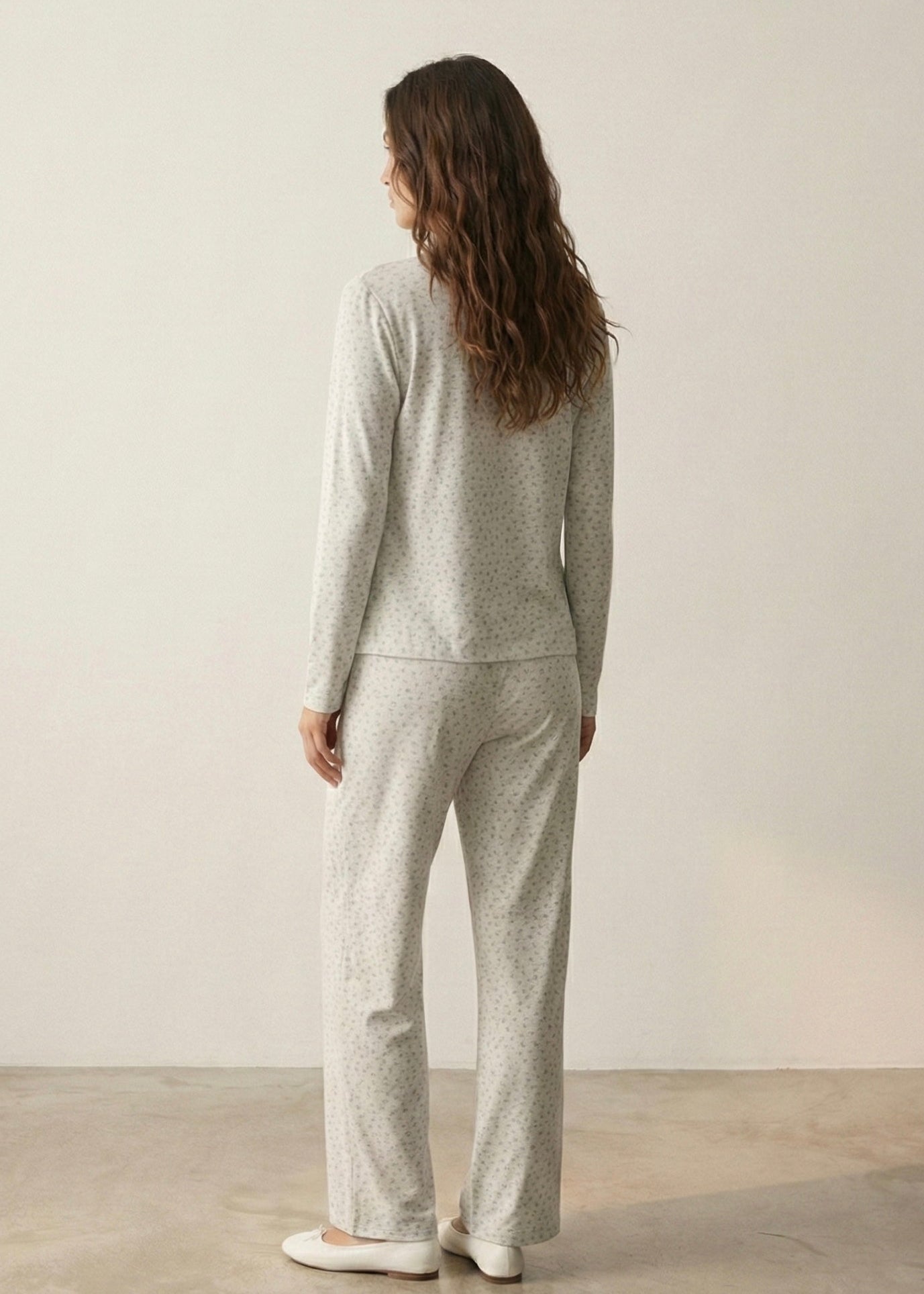 - Ever Lasting - Rosina Floral Pajama Set / Beige - Pajamas - Ever Lasting