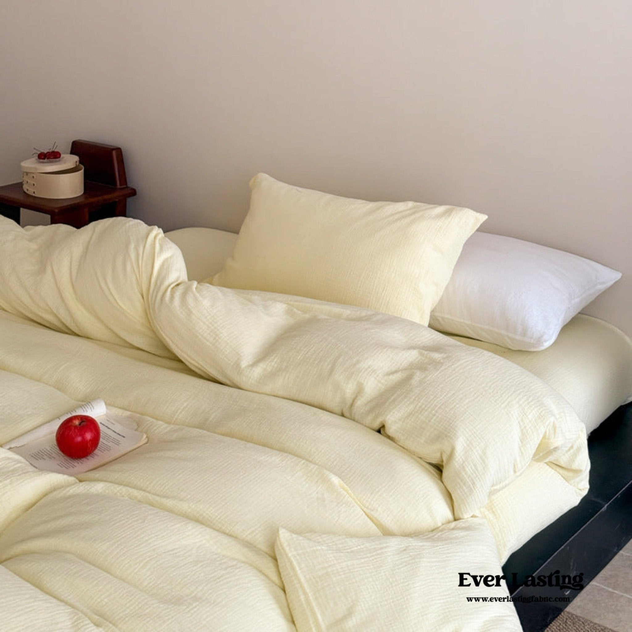 Ruby Double Gauze Pastel Bedding Set / Pink - Ever Lasting