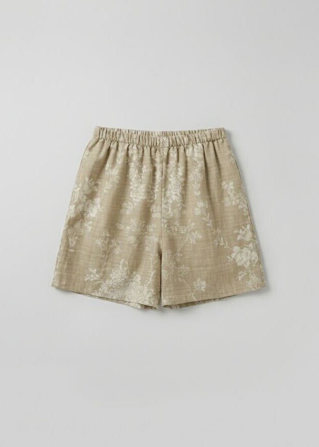 - Ever Lasting - Sabine Sleeveless & Shorts Floral Pajama Set / Brown - Pajamas - Ever Lasting