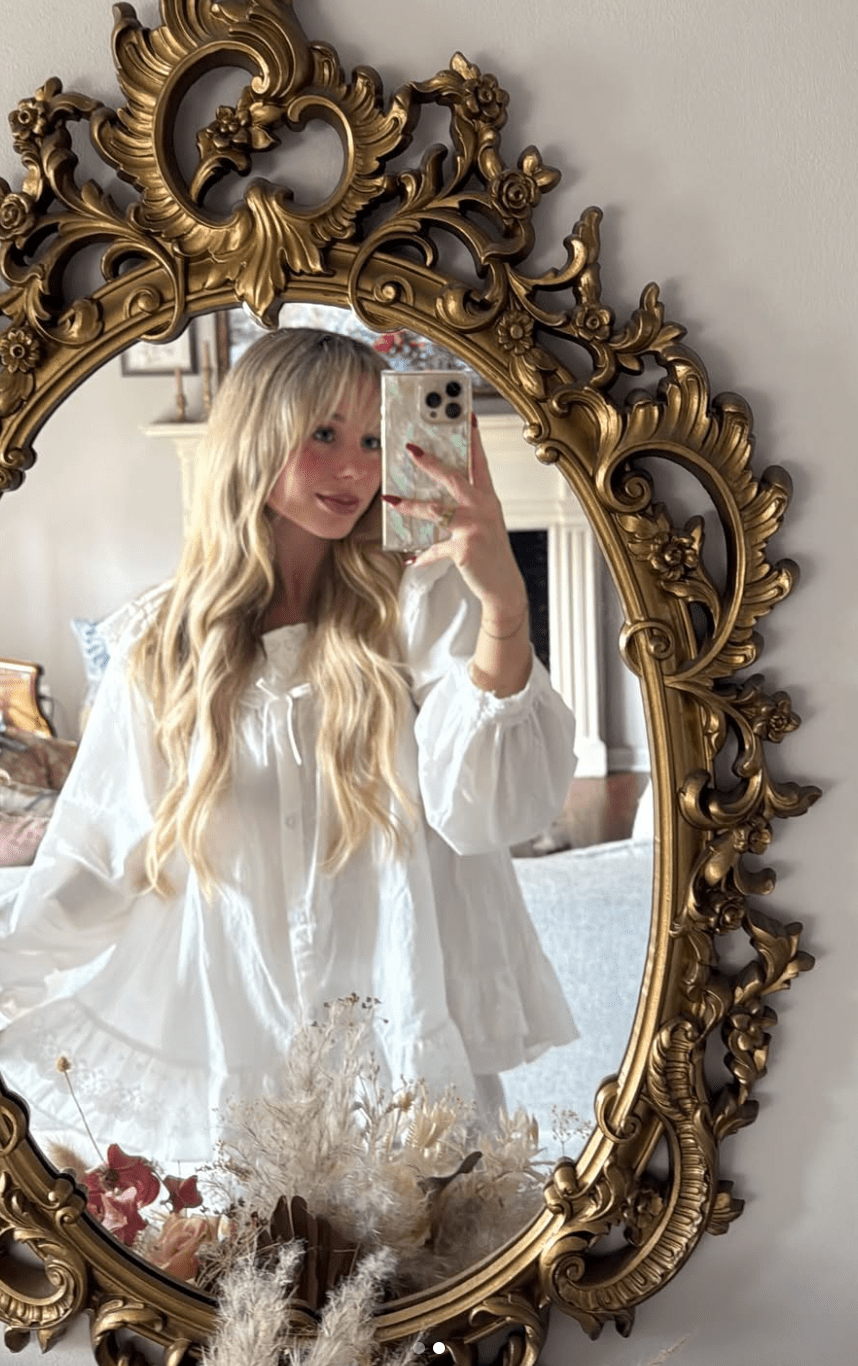 - Ever Lasting - Sage White Lace Ruffle Cottage Pajama Set - Pajama - Ever Lasting