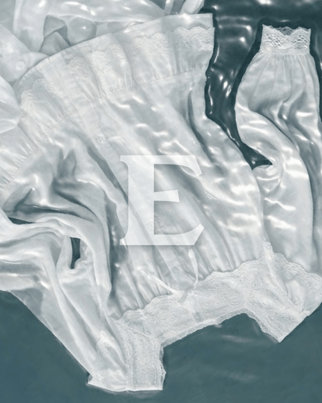 - Ever Lasting - Sage White Lace Ruffle Cottage Pajama Set - Pajamas - Ever Lasting