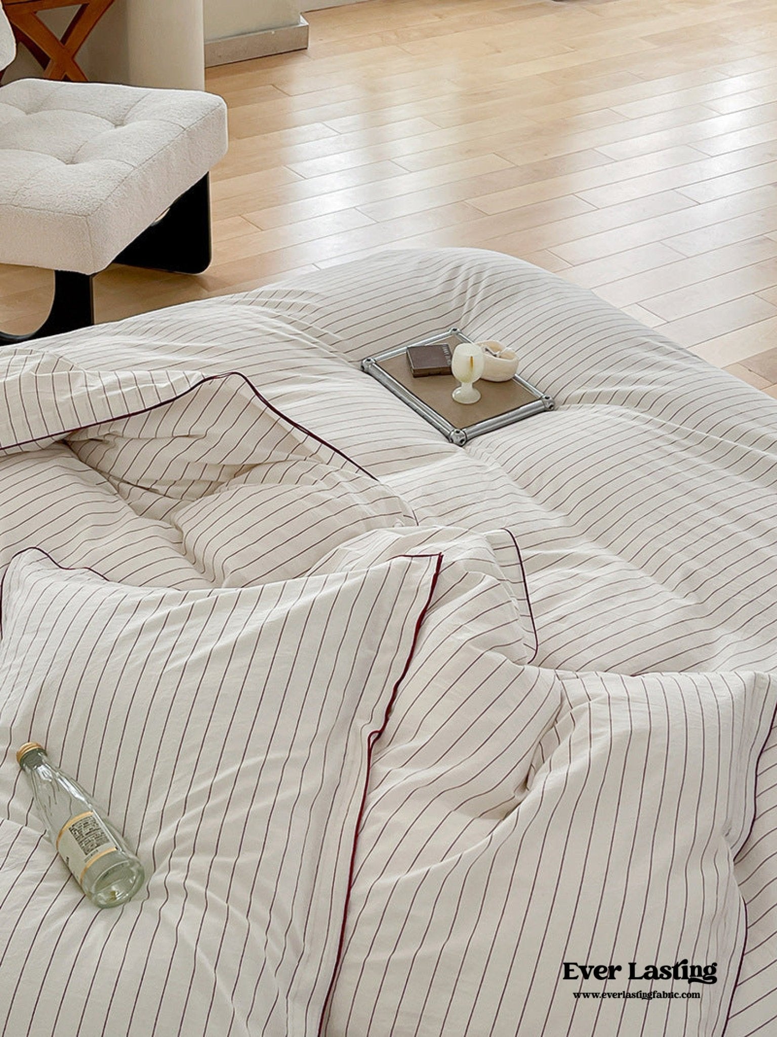 Scandinavian Overlock Striped Bedding Bundle - Ever Lasting