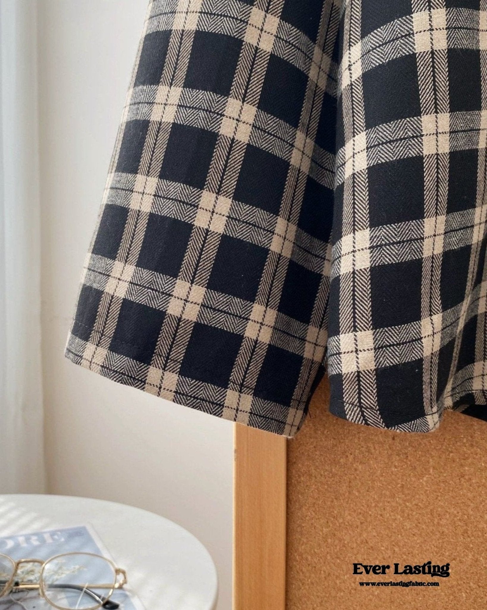 Scarlett Classic Plaid Black Pajama Set - Ever Lasting