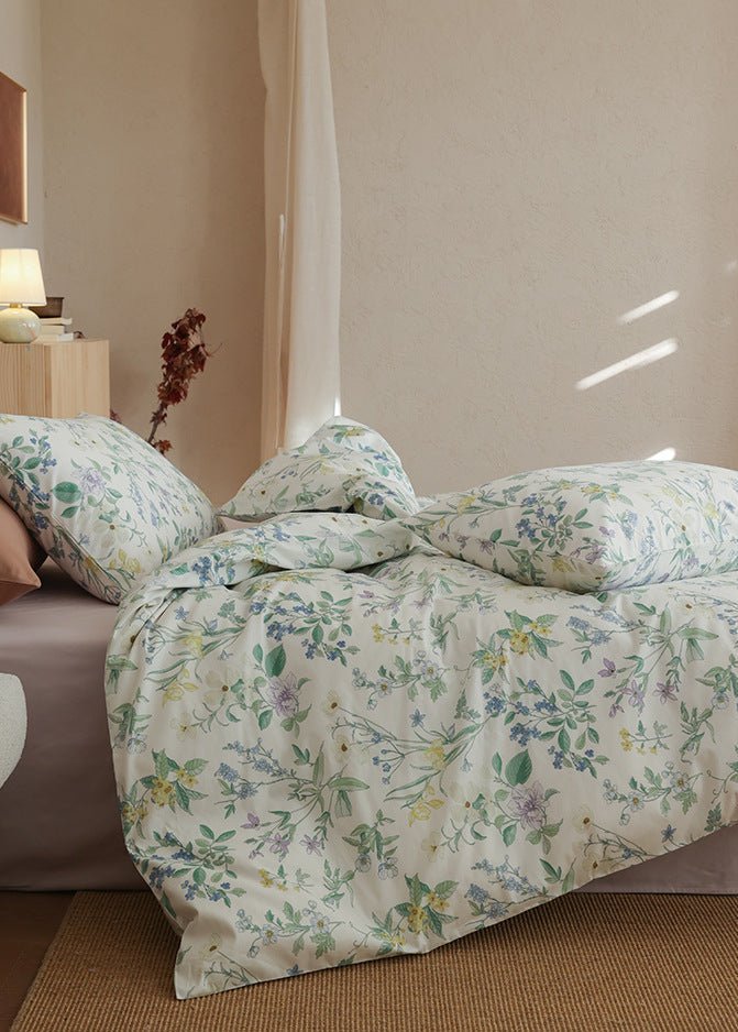 - Ever Lasting - Selah Combed Cotton Floral Bedding Bundle - Bedding Bundle - Ever Lasting