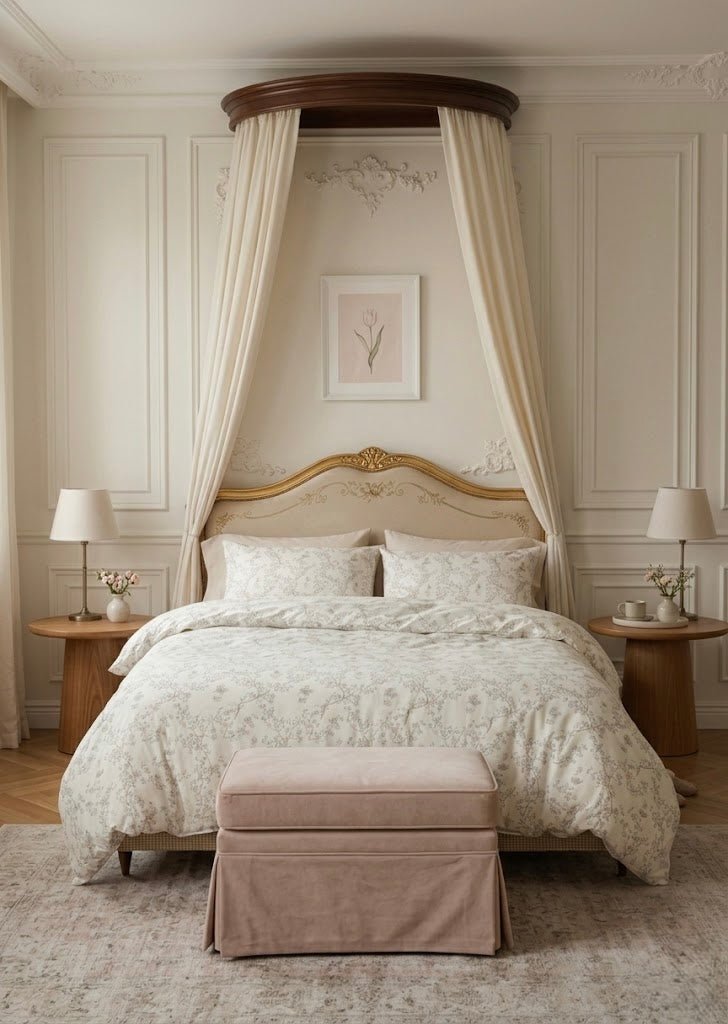 - Ever Lasting - Selah Combed Cotton Floral Bedding Set / White - Bedding Set - Ever Lasting