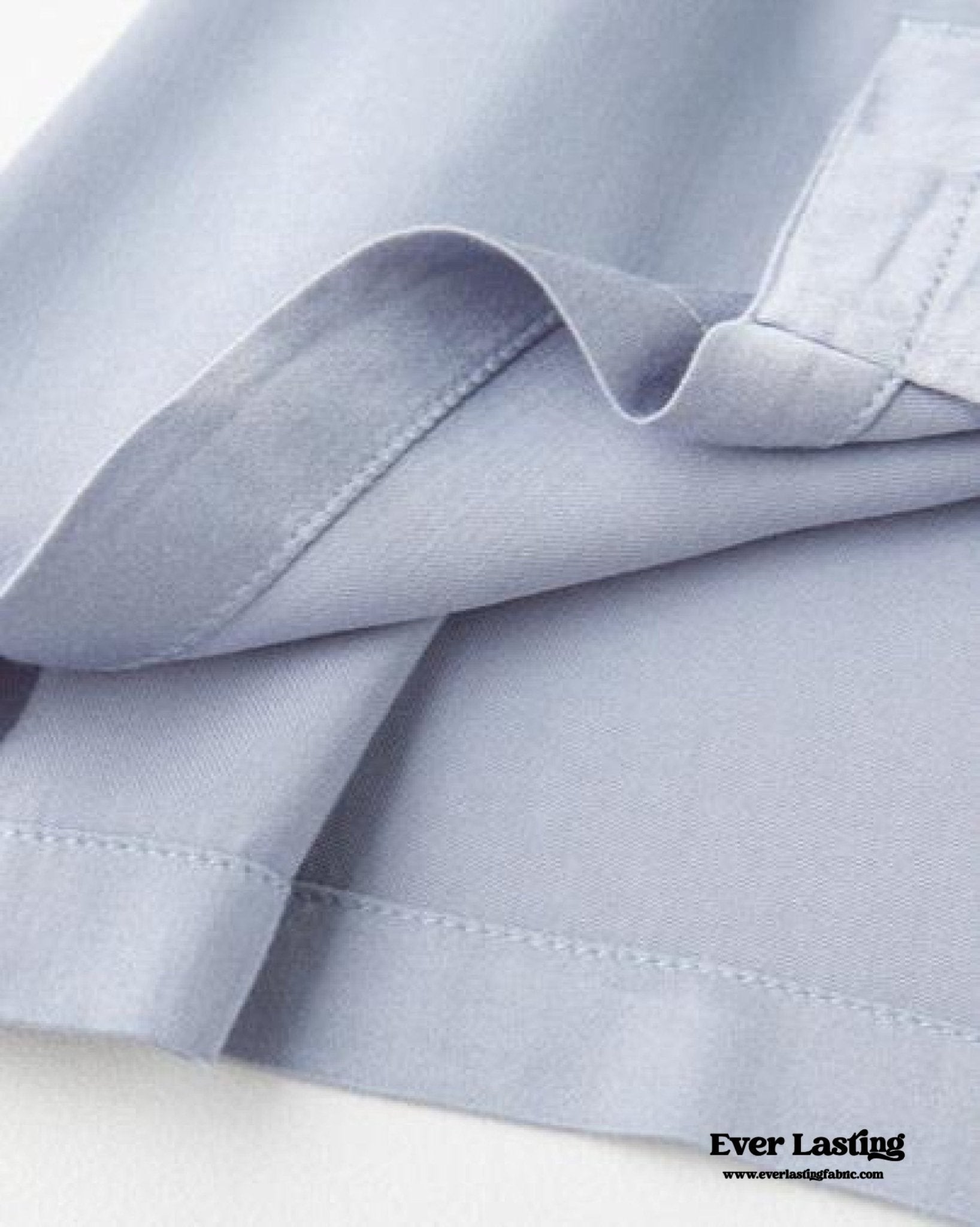 Silky Classic Morandi Silky Pajama Set / Blue - Ever Lasting