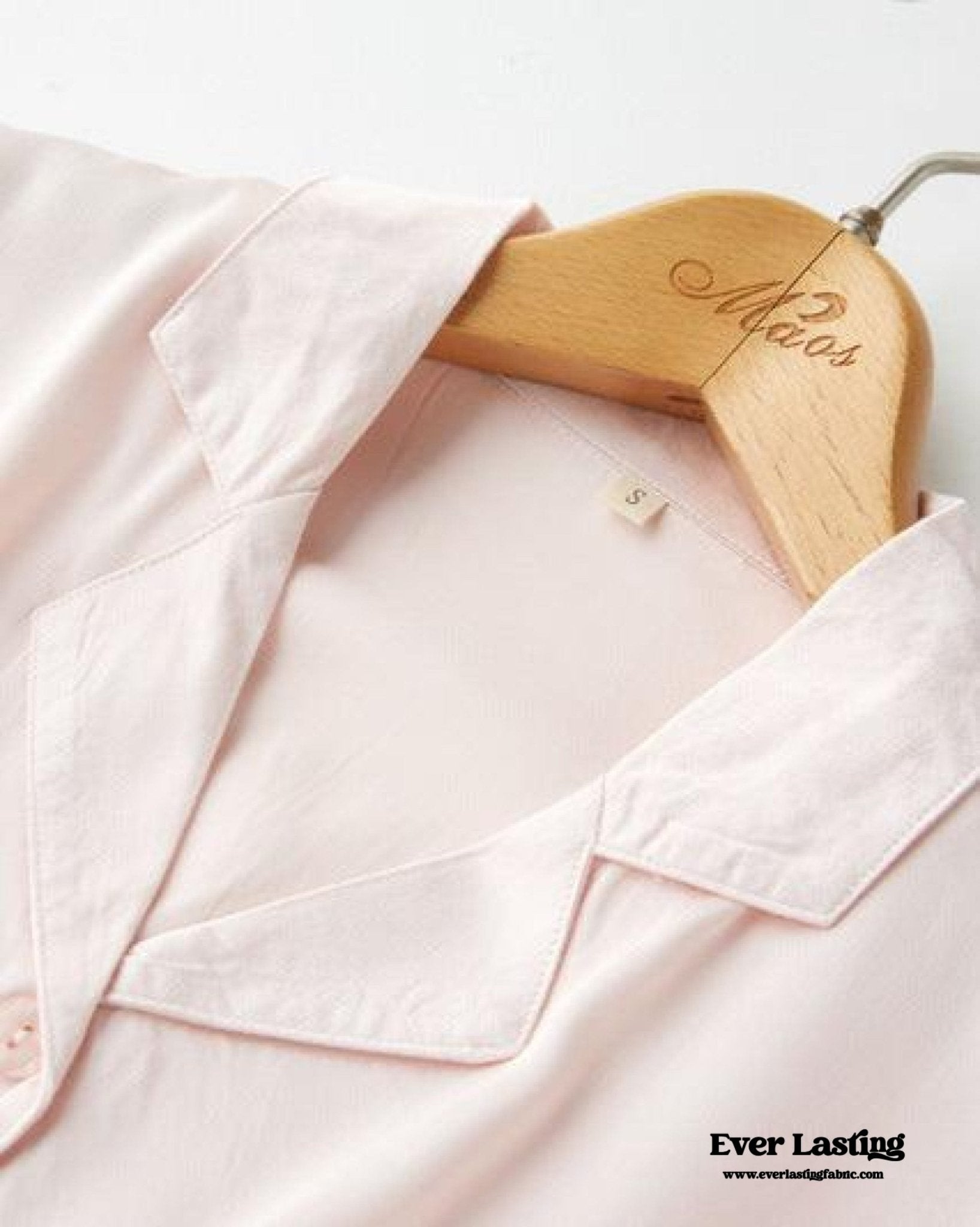 Silky Classic Morandi Silky Pajama Set / Blue - Ever Lasting