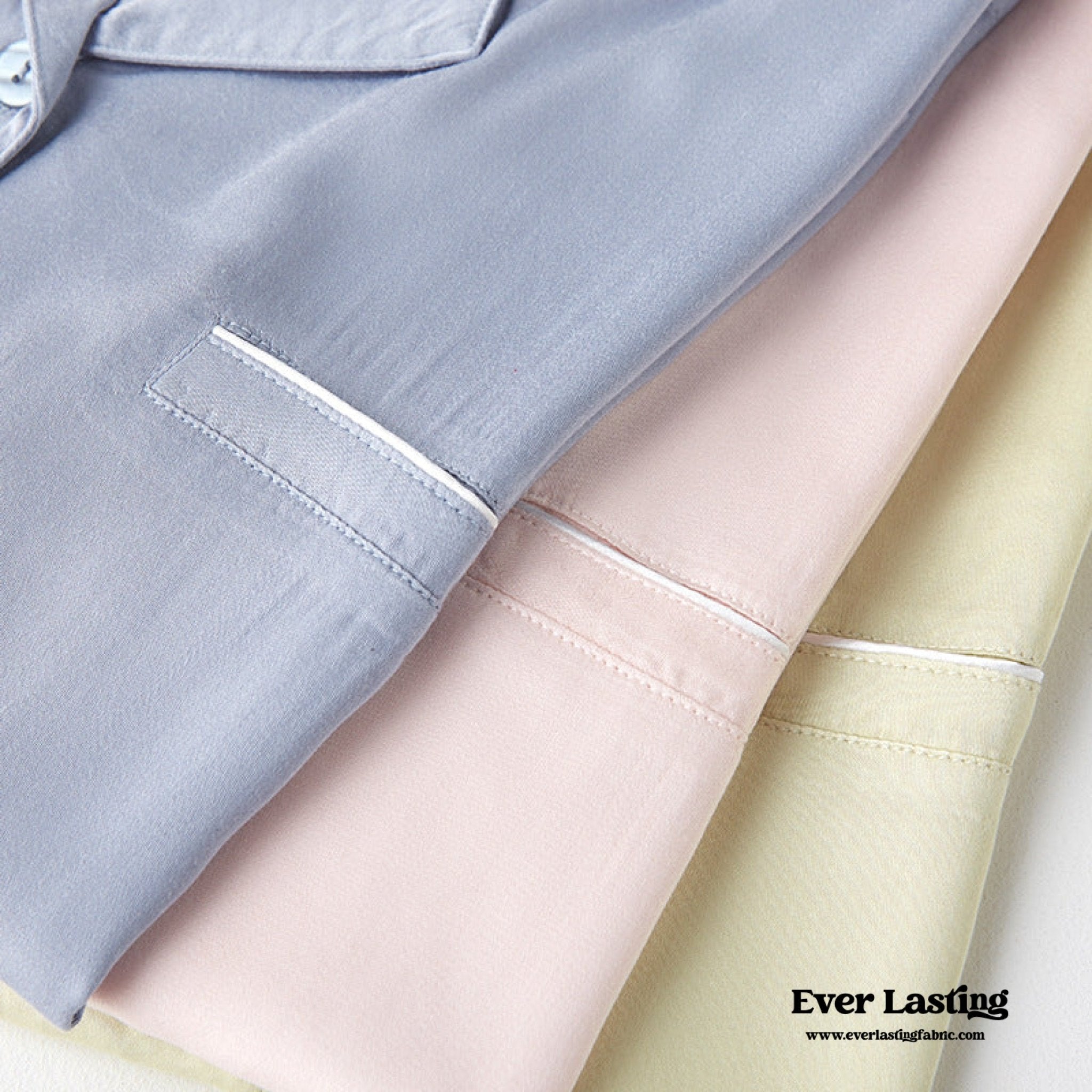 Silky Classic Morandi Silky Pajama Set / Green - Ever Lasting