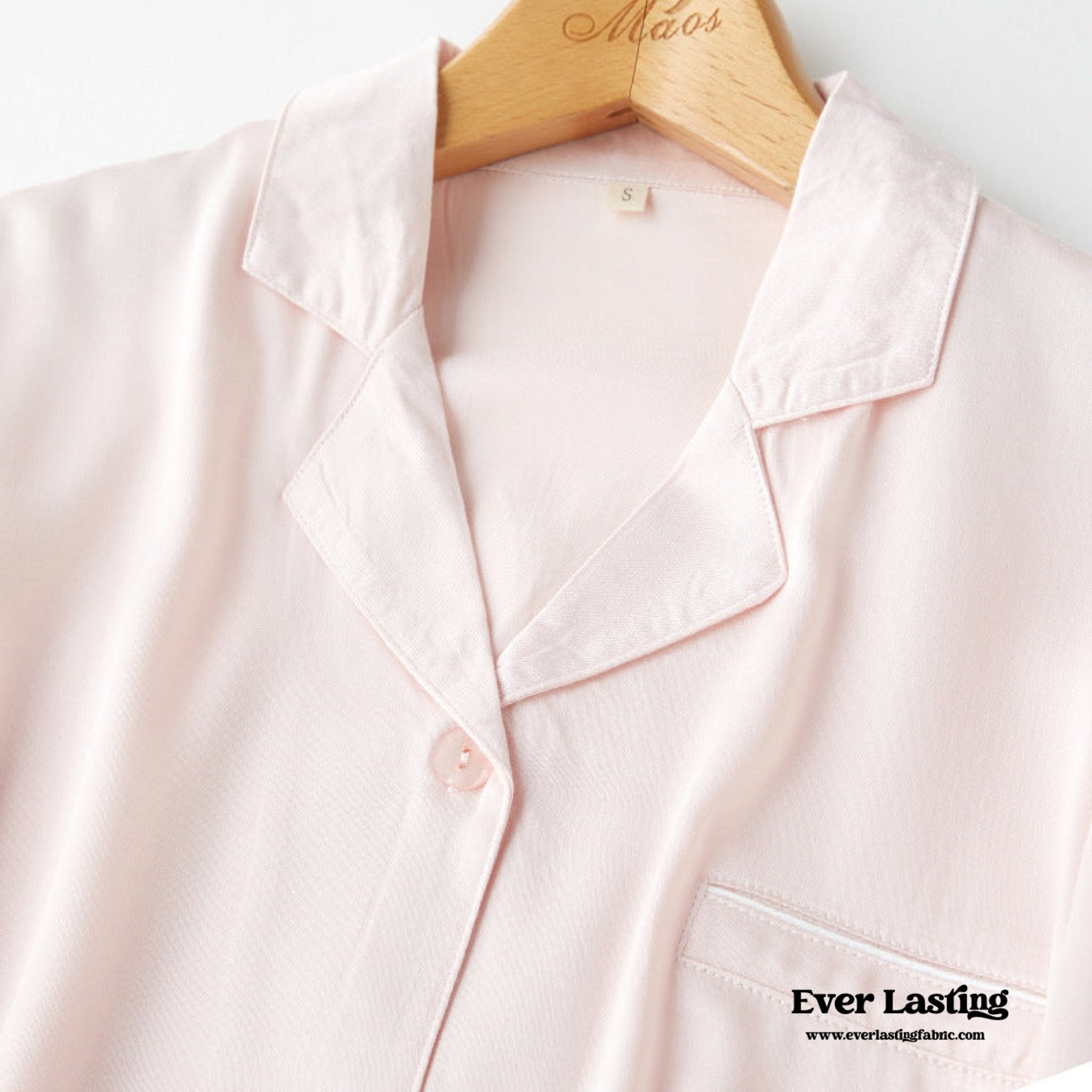 Silky Classic Morandi Silky Pajama Set / Pink - Ever Lasting