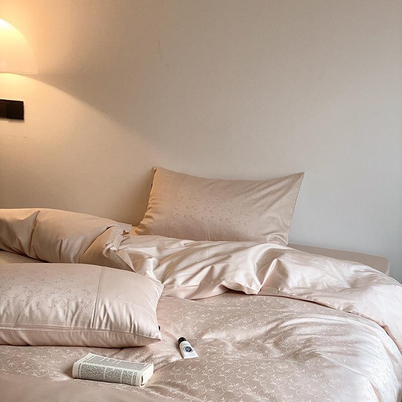 - Ever Lasting - Silky Floral Bedding Set / Snow White - Bedding Set - Ever Lasting