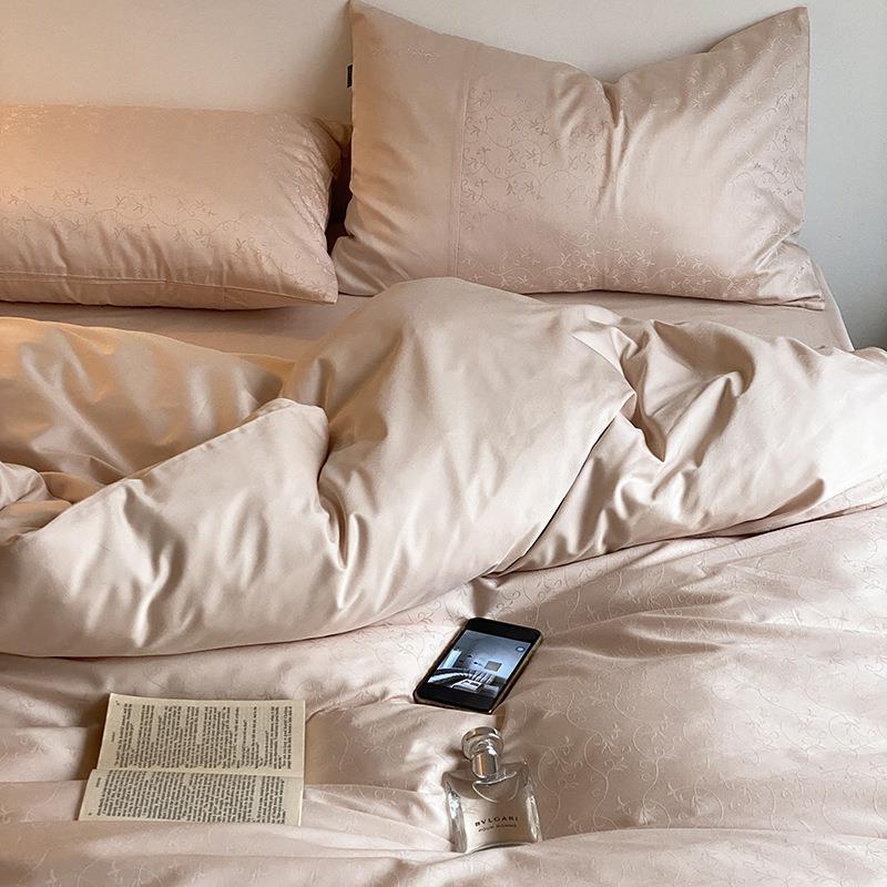 - Ever Lasting - Silky Floral Bedding Set / Snow White - Bedding Set - Ever Lasting