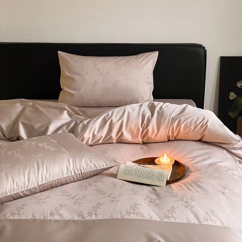 - Ever Lasting - Silky Floral Bedding Set / Snow White - Bedding Set - Ever Lasting