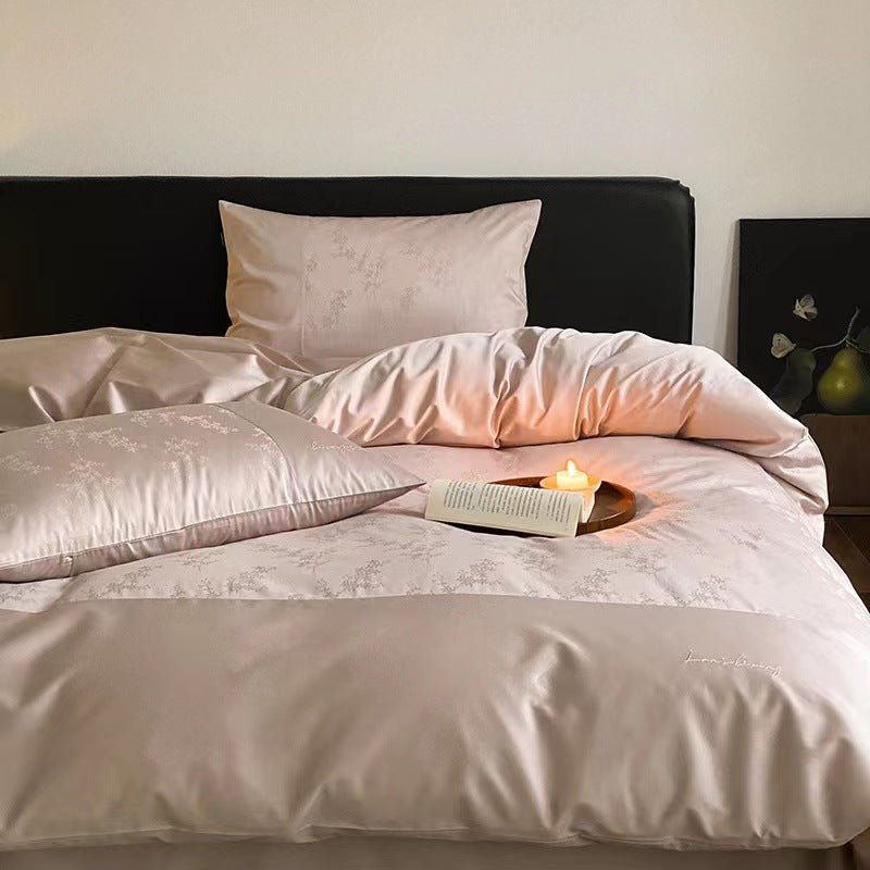 - Ever Lasting - Silky Floral Bedding Set / Snow White - Bedding Set - Ever Lasting