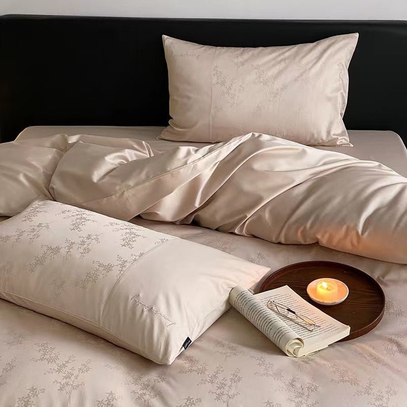 - Ever Lasting - Silky Floral Bedding Set / Snow White - Bedding Set - Ever Lasting