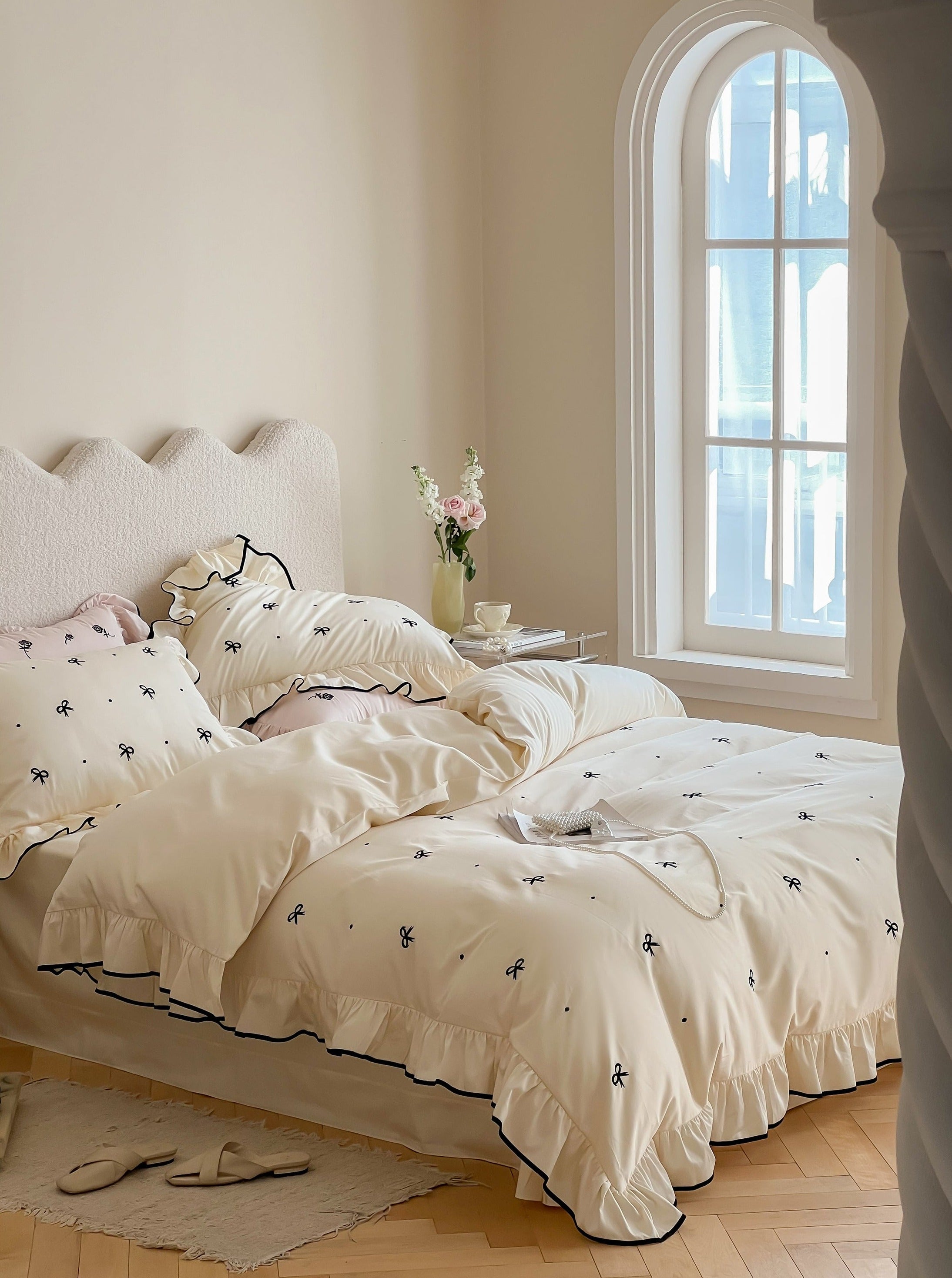 - Ever Lasting - Silky Ribbon Ruffle Bedding Bundle - Bedding Bundle - Ever Lasting