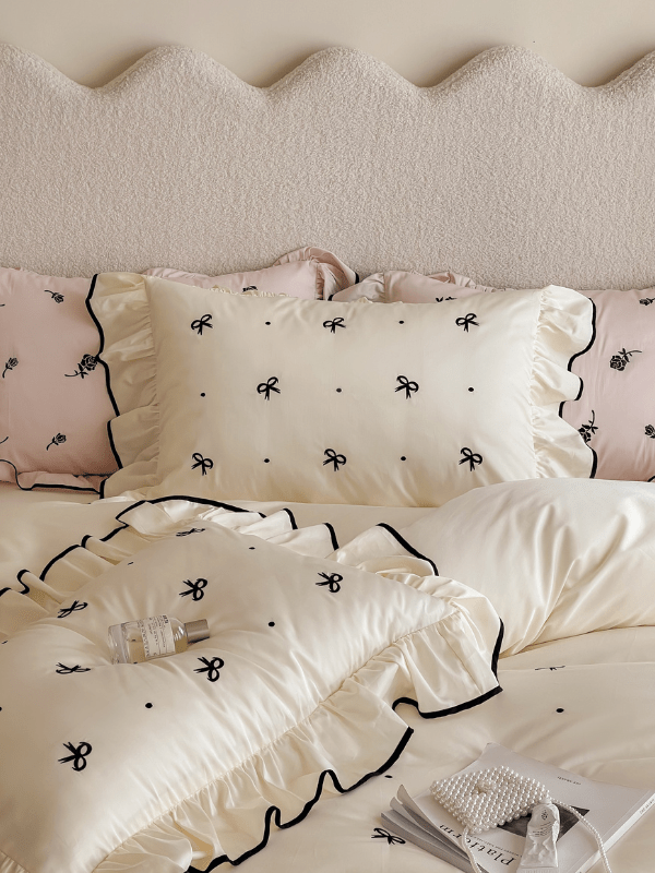 - Ever Lasting - Silky Ribbon Ruffle Bedding Bundle - Bedding Bundle - Ever Lasting