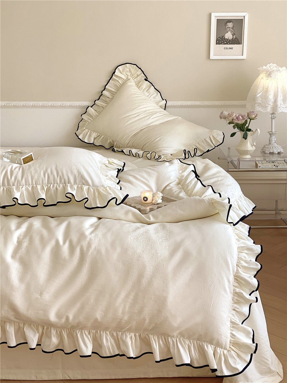 - Ever Lasting - Silky Ruffle Duvet Cover - Duvet Cover - Ever Lasting