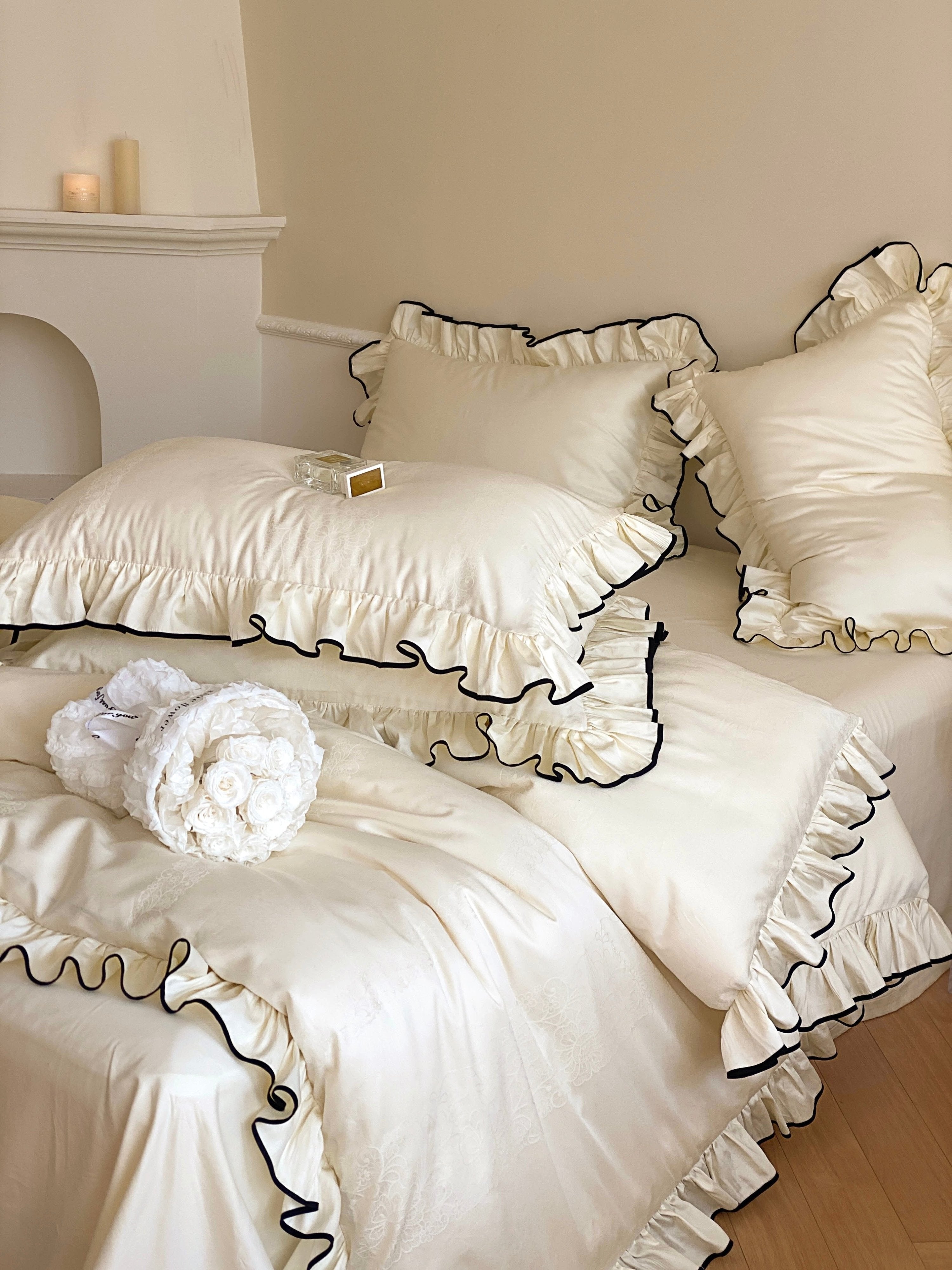 - Ever Lasting - Silky Ruffle Duvet Cover - Duvet Cover - Ever Lasting