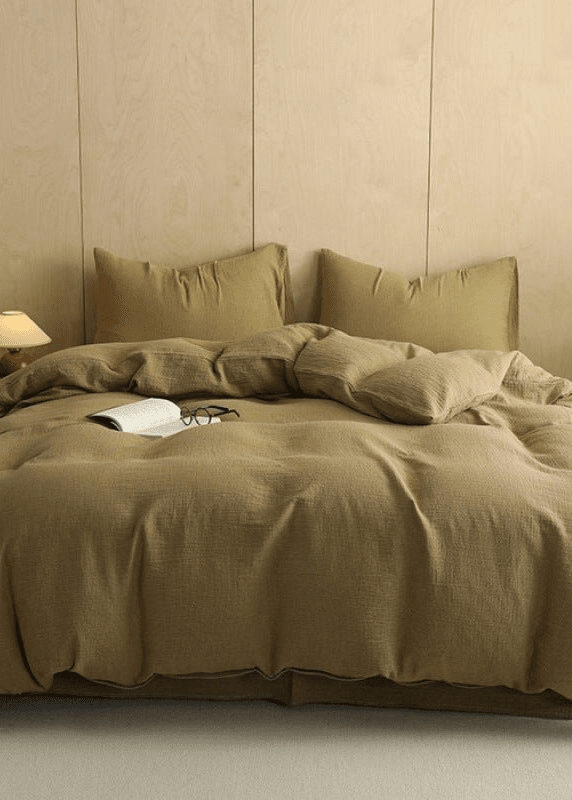 - Ever Lasting - Simon Double Gauze Bedding Set / White - Bedding Set - Ever Lasting