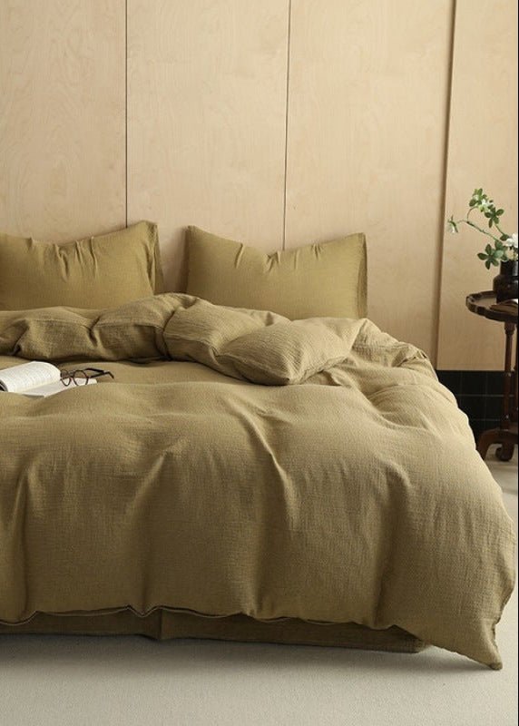 - Ever Lasting - Simon Double Gauze Bedding Set / White - Bedding Set - Ever Lasting
