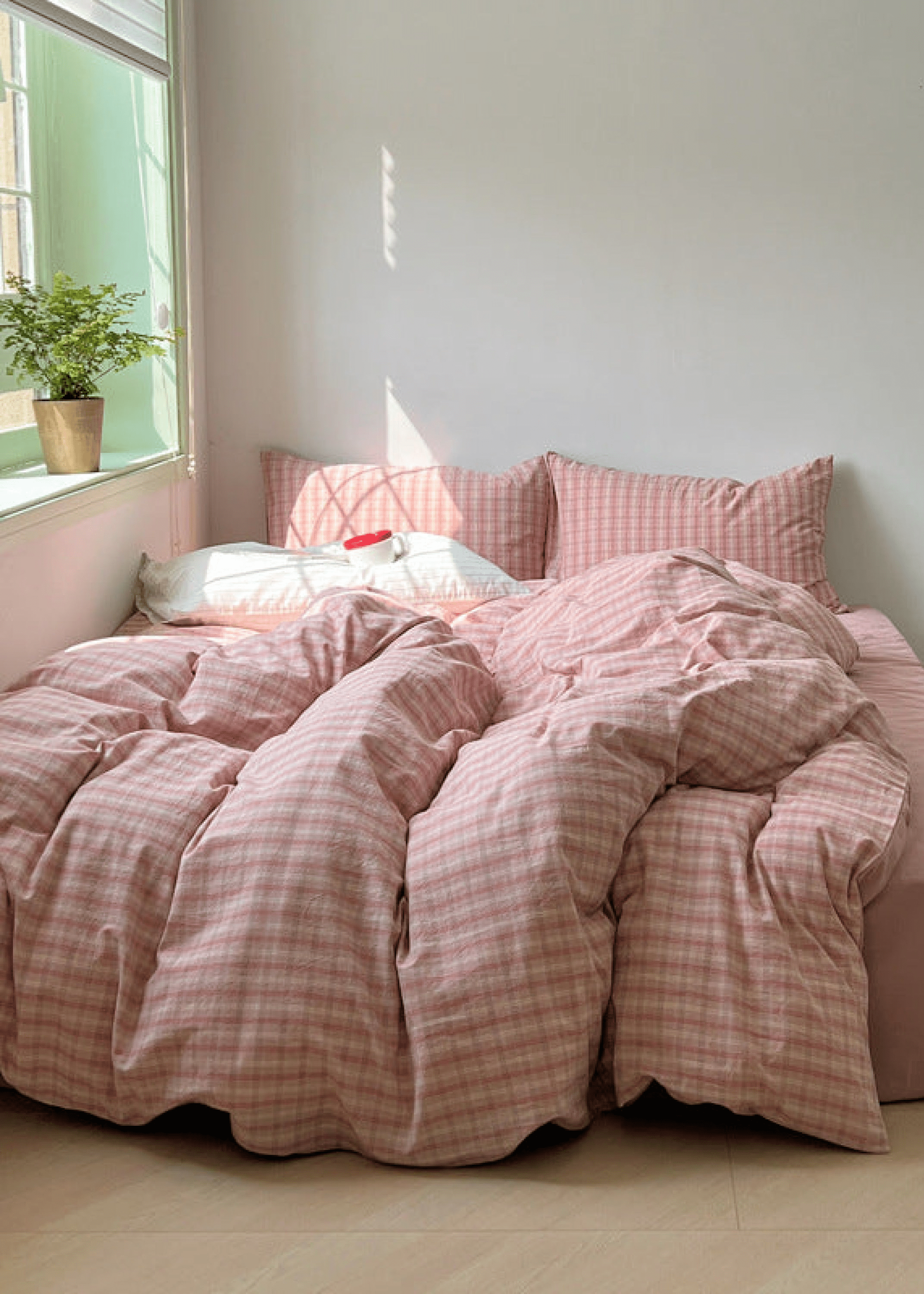 - Ever Lasting - Soft Blend Plaid Bedding Set / Blue - Bedding Set - Ever Lasting