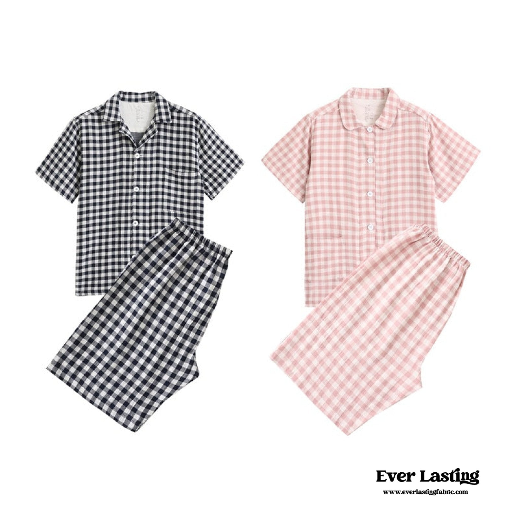 Soft Cotton Gingham Pajama Pants - Ever Lasting