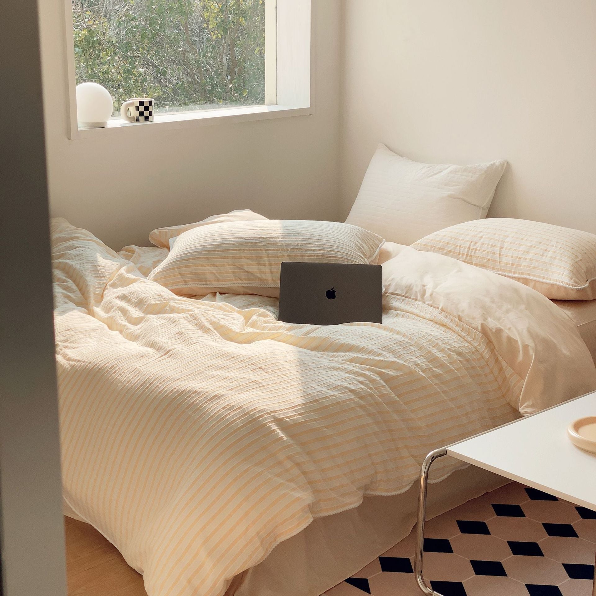 - Ever Lasting - Soft Jacquard Bedding Set / Yellow - Bedding Set - Ever Lasting