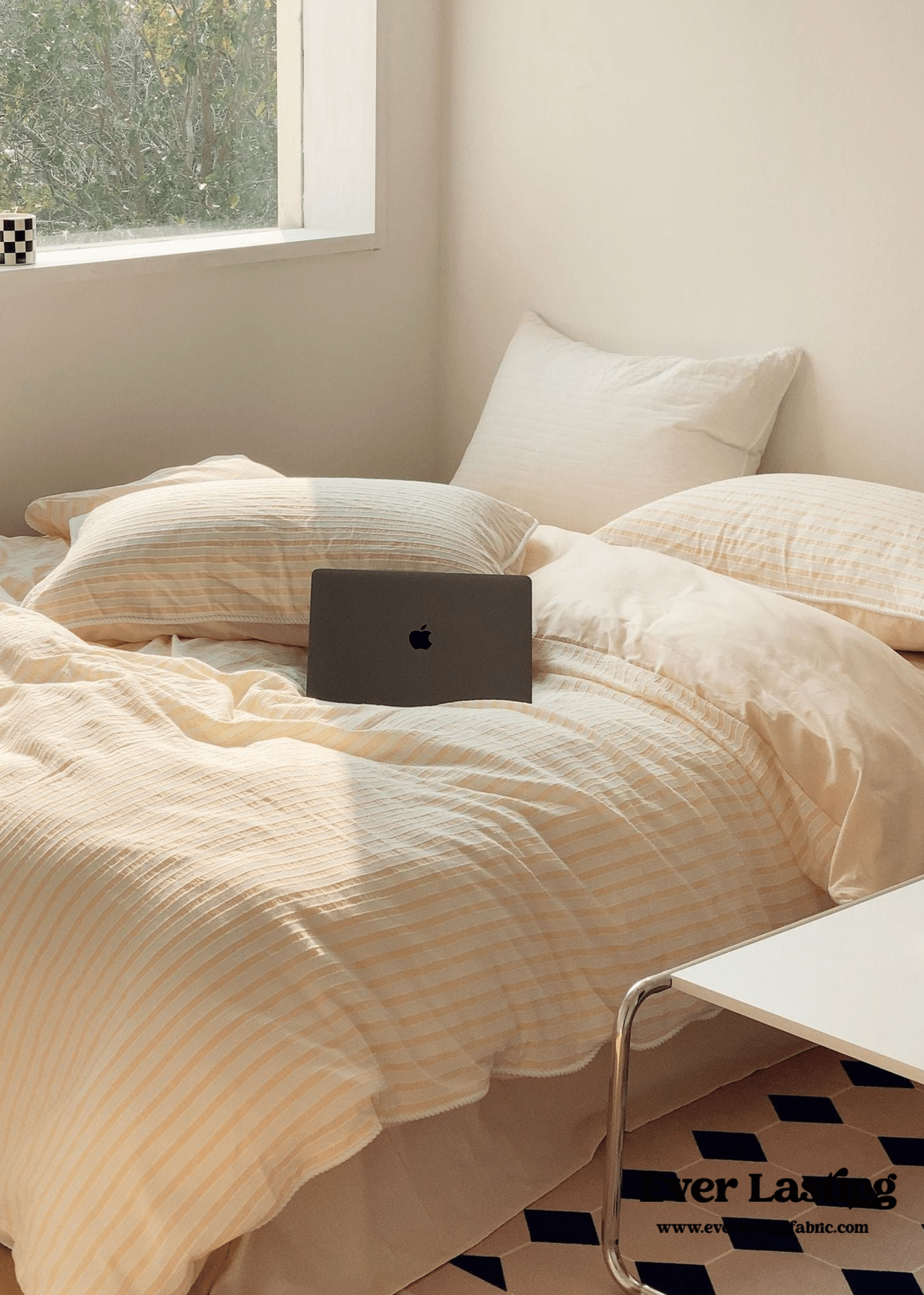 - Ever Lasting - Soft Jacquard Bedding Set / Yellow - Bedding Set - Ever Lasting